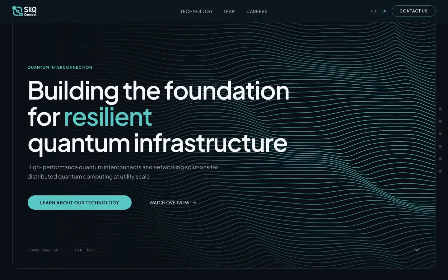 SilQ Connect website homepage